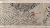 Searching the Mountains for Demons, Zheng Zhong (Chinese, active ca. 1612–48), Handscroll; ink and color on paper, China