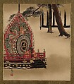 Lacquer Paintings of Various Subjects: Drum for Gagaku Dance, Shibata Zeshin Japanese, Lacquer on paper, Japan