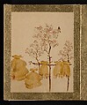 Rice Stacks and Trees, Shibata Zeshin Japanese, Album leaf; lacquer on paper, Japan