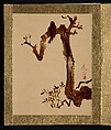 Crow on Tree, Shibata Zeshin Japanese, Album leaf; lacquer on paper, Japan