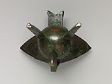 Covered Wine Cup (Jiao), Bronze, China