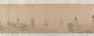 Divinities of the Planets and Constellations, Attributed to Qiu Ying (Chinese, ca. 1495–1552), Handscroll; ink and color on paper, China