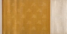 Textile for a handscroll, Handscroll; ink and color on silk and paper backed, China