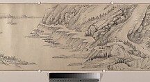 Traveling Amid Streams and Mountains, Liu Yu (Chinese, 1620–after 1689), Handscroll; ink on paper, China