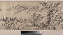 Traveling Amid Streams and Mountains, Liu Yu (Chinese, 1620–after 1689), Handscroll; ink on paper, China