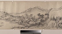 Traveling Amid Streams and Mountains, Liu Yu (Chinese, 1620–after 1689), Handscroll; ink on paper, China