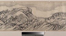 Traveling Amid Streams and Mountains, Liu Yu (Chinese, 1620–after 1689), Handscroll; ink on paper, China