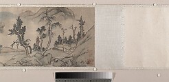 Landscape, Unidentified artist, Handscroll; ink and color on paper, China