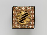 Ninsei-style Incense Burner with Flowers of the Four Seasons, Workshop of Nonomura Ninsei (Japanese, active ca. 1646–94), Stoneware with polychrome overglaze enamels and gold; openwork gilt-bronze cover (Kyoto ware), Japan
