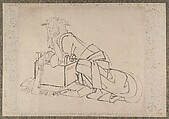 Album of Sketches by Katsushika Hokusai and His Disciples, Katsushika Hokusai (Japanese, Tokyo (Edo) 1760–1849 Tokyo (Edo)), Album of ninety-seven leaves; ink and color on paper, Japan