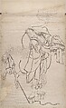 Album of Sketches by Katsushika Hokusai and His Disciples, Katsushika Hokusai (Japanese, Tokyo (Edo) 1760–1849 Tokyo (Edo)), Album of ninety-seven leaves; ink and color on paper, Japan