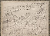 Album of Sketches by Katsushika Hokusai and His Disciples, Katsushika Hokusai (Japanese, Tokyo (Edo) 1760–1849 Tokyo (Edo)), Album of ninety-seven leaves; ink and color on paper, Japan