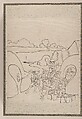 Album of Sketches by Katsushika Hokusai and His Disciples, Katsushika Hokusai (Japanese, Tokyo (Edo) 1760–1849 Tokyo (Edo)), Album of ninety-seven leaves; ink and color on paper, Japan