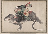 Album of Sketches by Katsushika Hokusai and His Disciples, Katsushika Hokusai (Japanese, Tokyo (Edo) 1760–1849 Tokyo (Edo)), Album of ninety-seven leaves; ink and color on paper, Japan
