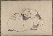 Album of Sketches by Katsushika Hokusai and His Disciples, Katsushika Hokusai (Japanese, Tokyo (Edo) 1760–1849 Tokyo (Edo)), Album of ninety-seven leaves; ink and color on paper, Japan