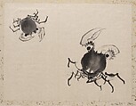 Album of Sketches by Katsushika Hokusai and His Disciples, Katsushika Hokusai (Japanese, Tokyo (Edo) 1760–1849 Tokyo (Edo)), Album of ninety-seven leaves; ink and color on paper, Japan
