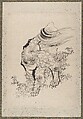 Album of Sketches by Katsushika Hokusai and His Disciples, Katsushika Hokusai (Japanese, Tokyo (Edo) 1760–1849 Tokyo (Edo)) and others, Album of one hundred and nine leaves; ink on paper, ink and color on paper, Japan