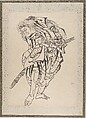Album of Sketches by Katsushika Hokusai and His Disciples, Katsushika Hokusai (Japanese, Tokyo (Edo) 1760–1849 Tokyo (Edo)) and others, Album of one hundred and nine leaves; ink on paper, ink and color on paper, Japan