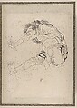 Album of Sketches by Katsushika Hokusai and His Disciples, Katsushika Hokusai (Japanese, Tokyo (Edo) 1760–1849 Tokyo (Edo)) and others, Album of one hundred and nine leaves; ink on paper, ink and color on paper, Japan