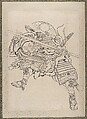 Album of Sketches by Katsushika Hokusai and His Disciples, Katsushika Hokusai (Japanese, Tokyo (Edo) 1760–1849 Tokyo (Edo)) and others, Album of one hundred and nine leaves; ink on paper, ink and color on paper, Japan