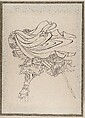Album of Sketches by Katsushika Hokusai and His Disciples, Katsushika Hokusai (Japanese, Tokyo (Edo) 1760–1849 Tokyo (Edo)) and others, Album of one hundred and nine leaves; ink on paper, ink and color on paper, Japan