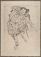 Album of Sketches by Katsushika Hokusai and His Disciples, Katsushika Hokusai (Japanese, Tokyo (Edo) 1760–1849 Tokyo (Edo)), Album of ninety-seven leaves; ink and color on paper, Japan