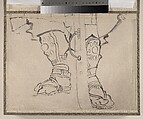 Album of Sketches by Katsushika Hokusai and His Disciples, Katsushika Hokusai (Japanese, Tokyo (Edo) 1760–1849 Tokyo (Edo)), Album of ninety-seven leaves; ink and color on paper, Japan