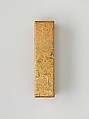 Covered Box with Design of Pine, Bamboo, and Cherry Blossom, Sprinkled gold on lacquer (maki-e), Japan