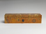 Box with Design of Pine, Bamboo, and Cherry Blossom, Sprinkled gold on lacquer (maki-e), Japan