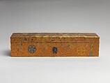 Box with Design of Pine, Bamboo, and Cherry Blossom, Sprinkled gold on lacquer (maki-e), Japan
