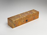 Box with Design of Pine, Bamboo, and Cherry Blossom, Sprinkled gold on lacquer (maki-e), Japan