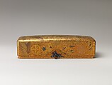 Box with Design of Pine, Bamboo, and Cherry Blossom, Sprinkled gold on lacquer (maki-e), Japan
