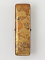 Box with Design of Pine, Bamboo, and Cherry Blossom, Sprinkled gold on lacquer (maki-e), Japan