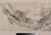 Remote Valleys, Sounds of Waterfalls, Deep Forests, Liu Yu (Chinese, 1620–after 1689), Handscroll; ink and color on paper, China