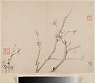 Album of Blossoming Plum, Li Fangying (Chinese, 1696–1754), Album of eight paintings; ink on paper, China