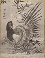 Pheasant Caught by a Snake, Kawanabe Kyōsai 河鍋暁斎  Japanese, Album leaf; ink and color on silk, Japan