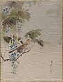 Birds and Flowers, Watanabe Seitei  Japanese, Album leaf; ink and color on silk, Japan