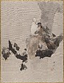 Pigeons in a Tree, Watanabe Seitei  Japanese, Album leaf; ink and color on silk, Japan