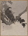Eagle in a Tree, Watanabe Seitei  Japanese, Album leaf; ink and color on silk, Japan