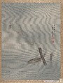 Fishes Swimming, Seki Shūkō  Japanese, Album leaf; ink and color on silk, Japan