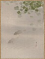 Fishes, Watanabe Seitei  Japanese, Album leaf; ink and color on silk, Japan