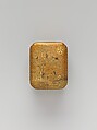 Box with Design of Pine, Bamboo, and Cherry Blossom, Sprinkled gold on lacquer (maki-e), Japan