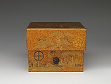 Box with Design of Pine, Bamboo, and Plum, Sprinkled gold on lacquer (maki-e), Japan