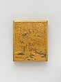 Box with lid, Sprinkled gold on lacquer (maki-e), Japan