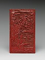Pair of screens with scenes from Romance of the West Chamber, Carved red lacquer, China