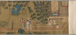Lady Su Hui and Her Verse Puzzle, Handscroll; ink and color on silk, China