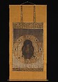 Monju Bosatsu with Eight Sacred Sanskrit Syllables, Hanging scroll; ink and color on silk, Japan
