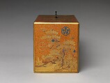 Cabinet with Design of Pine, Bamboo, and Cherry Blossom, Sprinkled gold on lacquer (maki-e), Japan