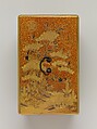Cabinet with Design of Pine, Bamboo, and Cherry Blossom, Sprinkled gold on lacquer (maki-e), Japan