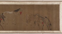 Eight Horses, Unidentified artist, Handscroll; ink and color on silk, China